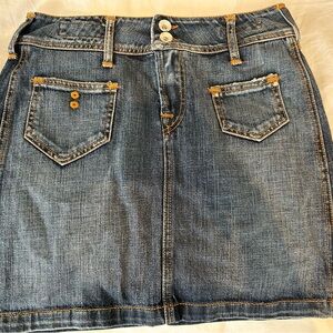 Jacob Cohen Blue and Gold Mini Pencil Skirt Size 27